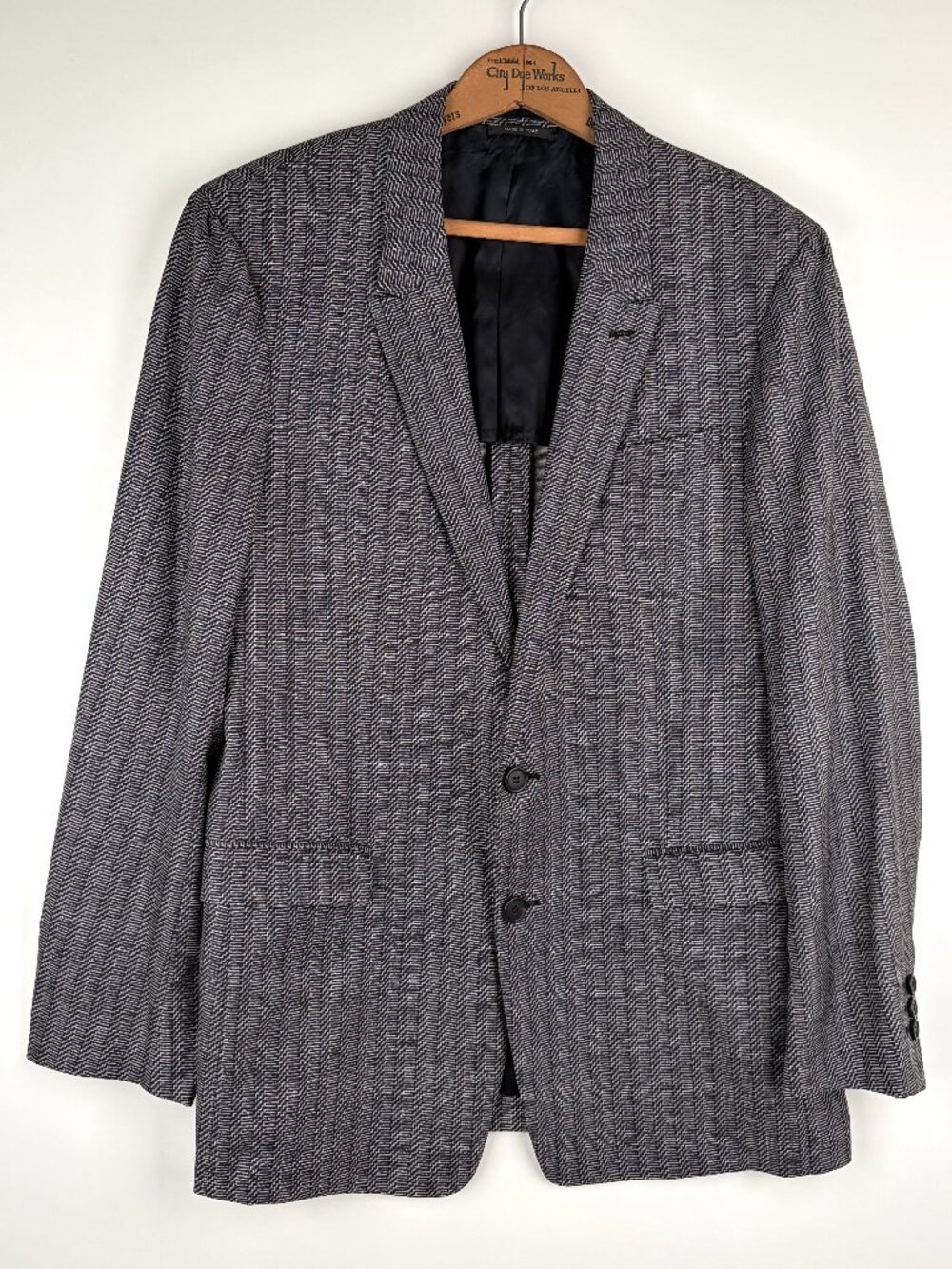 Vintage Prada Wool/Silk Single Breasted Blazer, Sz 42R